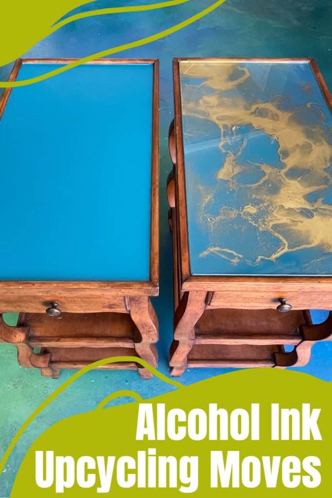 Alcohol Ink Pinterest Image, furniture makeover