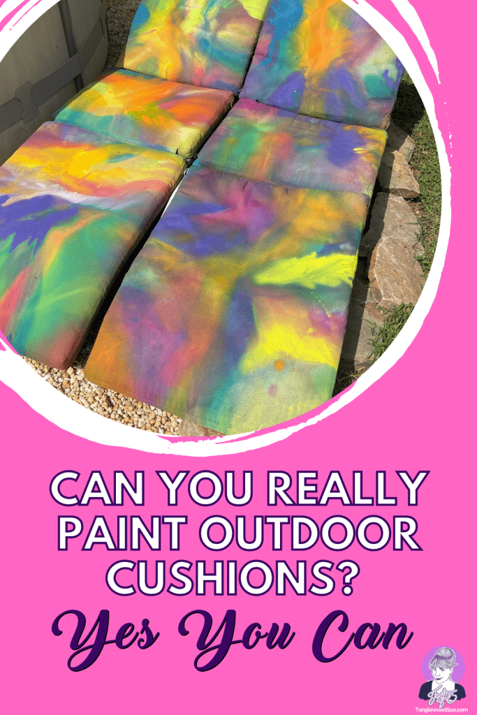Painted upholstery- outdoor cushions