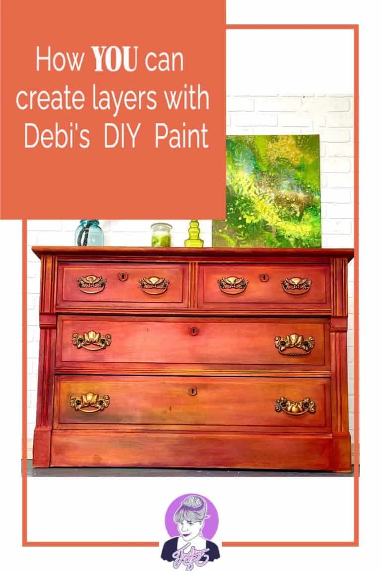 How You can create layers with Debi's DIY Paint